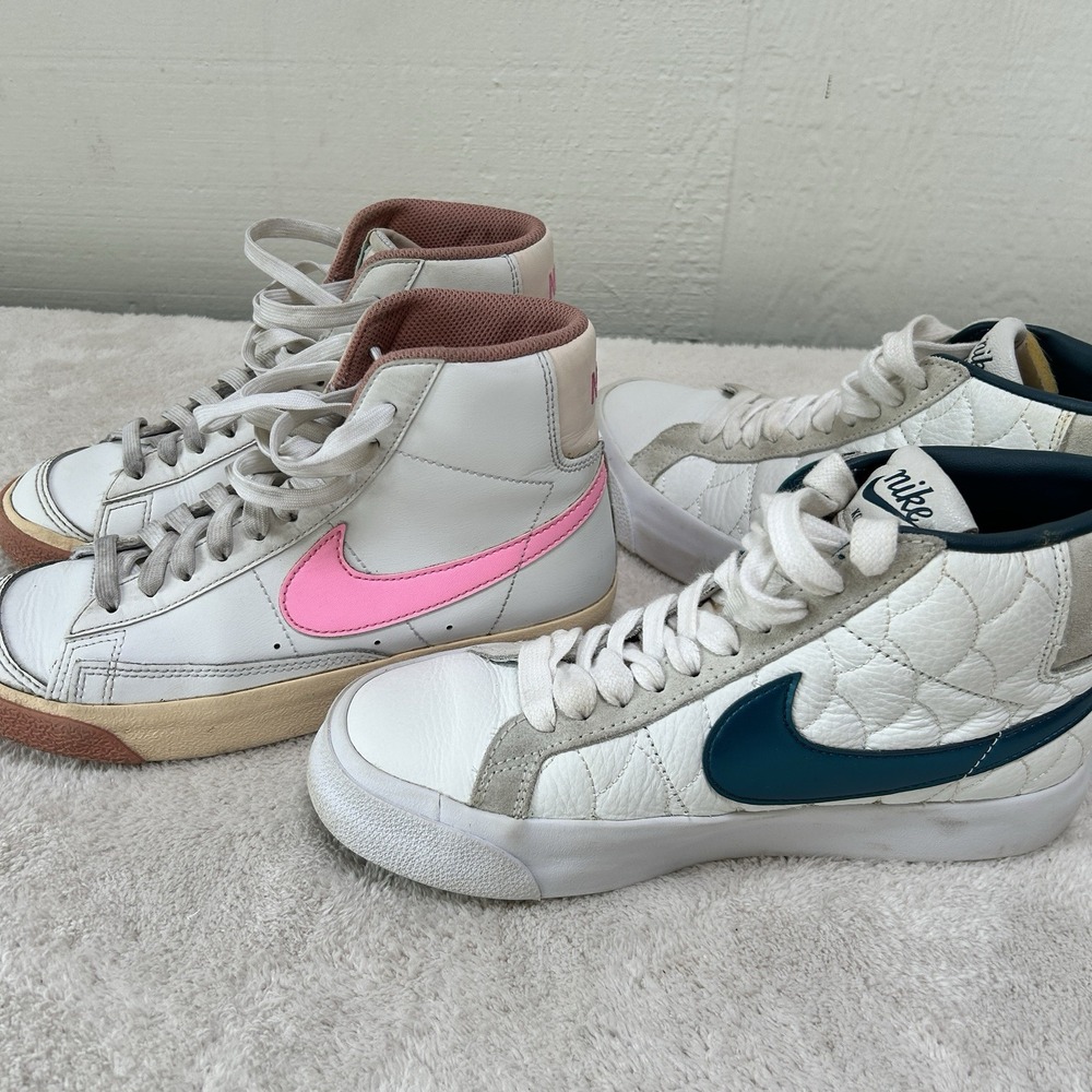 Nike SB Blazer Mid Eric Koston White/Nightshade‎ Size 4 & GS Pink Guava Size 4Y